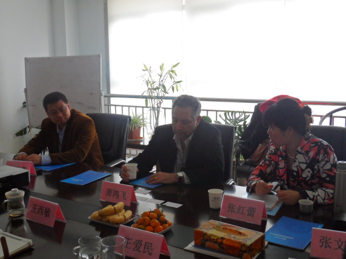 UBM亚洲公司中国首席代表Philip Chapnick（萧鸿飞）先生带队来山东丞华展览参观考察